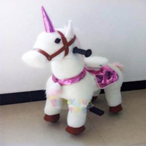 Electric Ride on unicorn Riding Horse pony Toy for Children for Mall Walking Animal Entertainment