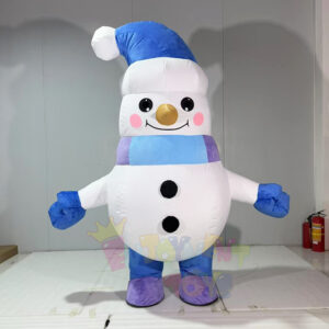 Inflatable snowman costume walking Christmas costumes for adults