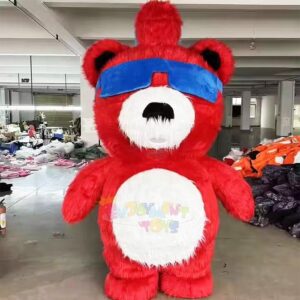 Hot Sale CE Certified for Bear Mascot Costume Adult Furry Inflatable Cute Carnival Party Cloth for Halloween