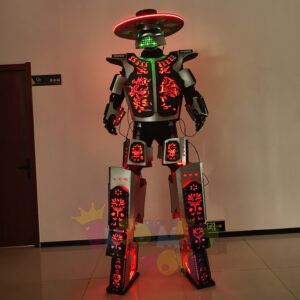 Robot Costume Suit Wearable Adult Size Led Robot Stilt Walker Costume Suits for Human Cosplay