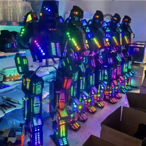 EVA LED Robot Costume Wedding Party Birthday Events Mascot Tall High Quality Adult Wearable Suits Large Size Realistic