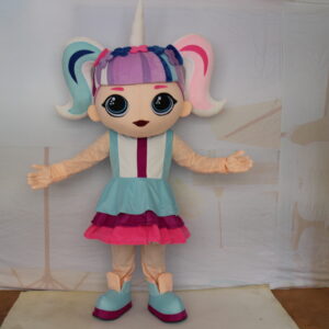Professional Custom Cute unicorn girl mascot costume