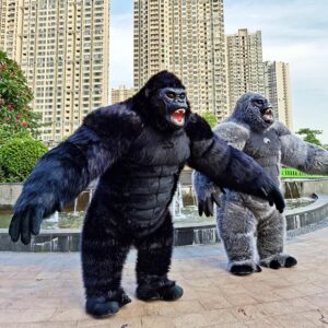 Hot Sale CE Certified inflatable gorilla Mascot Costume Adult Furry Inflatable Cute Carnival Party Cloth for Halloween